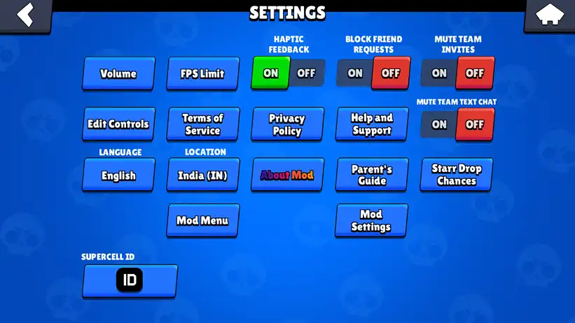 Screenshot of the BSD Brawl skins menu